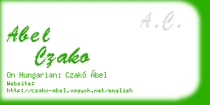 abel czako business card